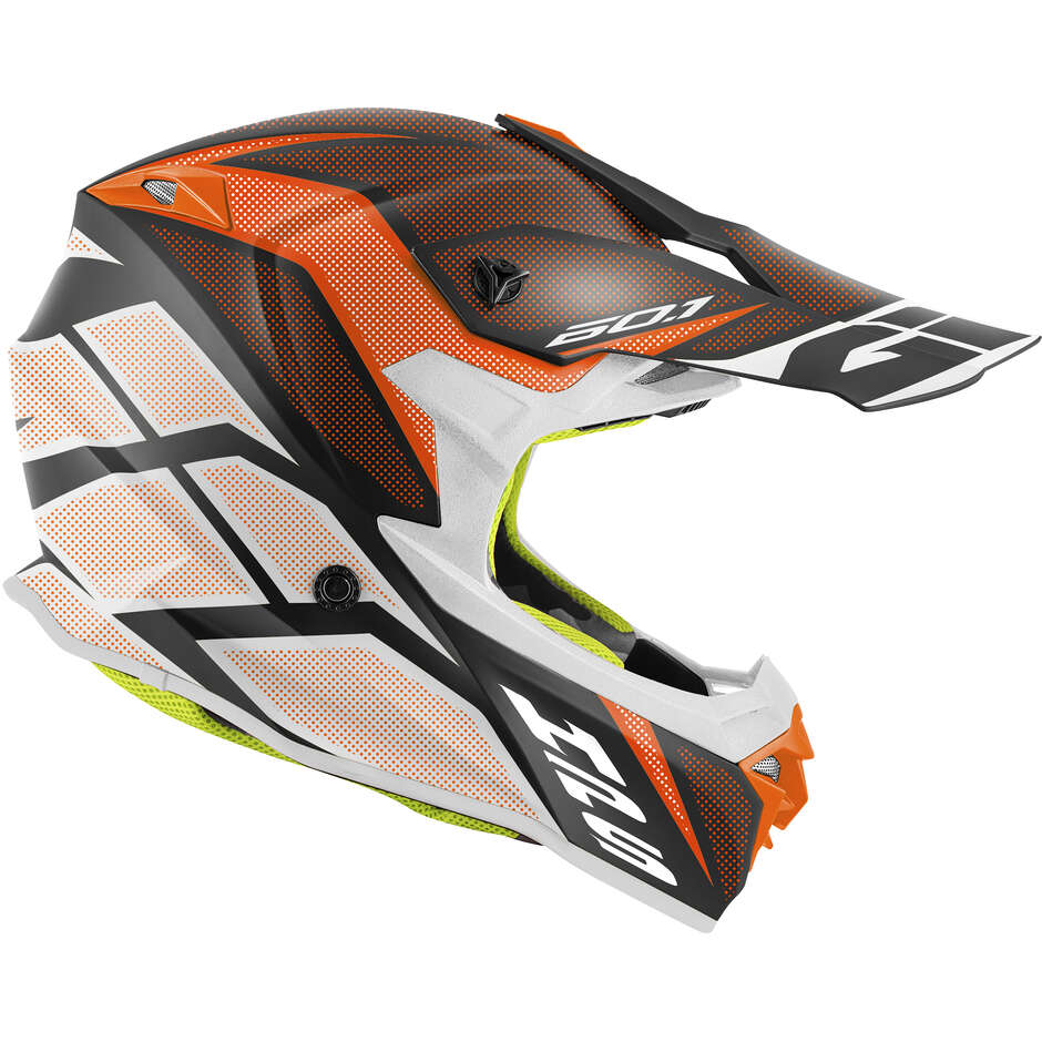 Givi 60.1 INVERT Cross Enduro Motorcycle Helmet Black Orange