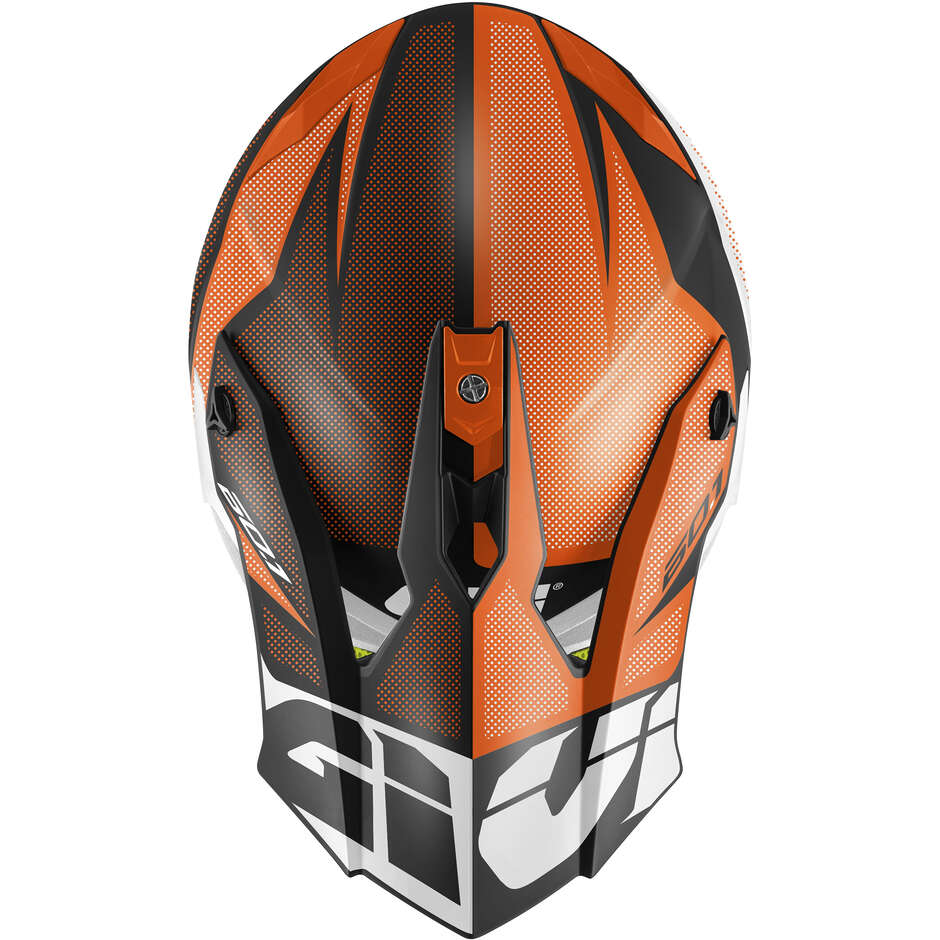 Givi 60.1 INVERT Cross Enduro Motorcycle Helmet Black Orange