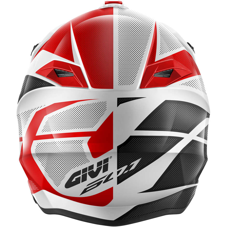 Givi 60.1F INVERT Cross Enduro Motorcycle Helmet Red White Black