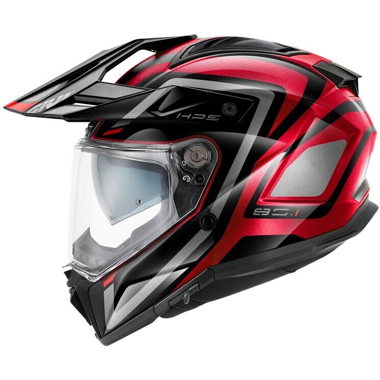 Givi 80.1 APEX Full Face Motorcycle Helmet Bordeaux Titanium Red Black ...