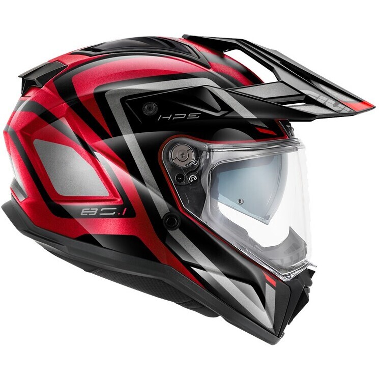 Givi 80.1 APEX Full Face Motorcycle Helmet Bordeaux Titanium Red Black ...