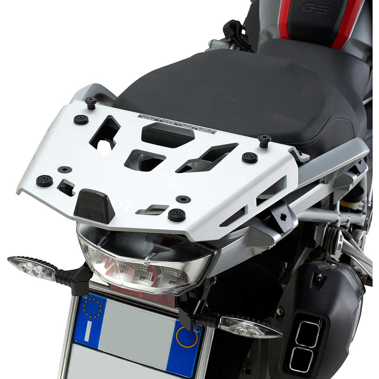 GIVI Topcase Träger Schwarz Monokey Für BMW R 1200 GS LC (Bj. 13) – Mit M5-Platte, Max. Zuladung 10 Kg