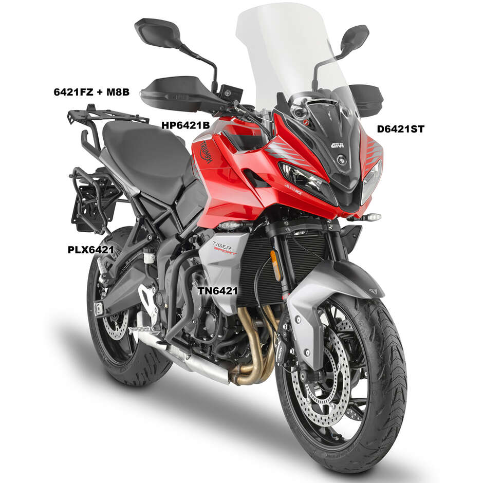 Givi D6421ST transparent windshield for TRIUMPH Tiger Sport 660 (22 > 24)