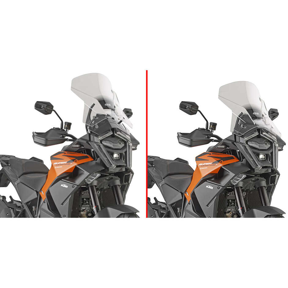 Givi D7719ST Specific Transparent Windshield For KTM 1390 Super Adventure R (26) / 1390 Super Adventure S (26) / 1390 Super Adventure S EVO (26)