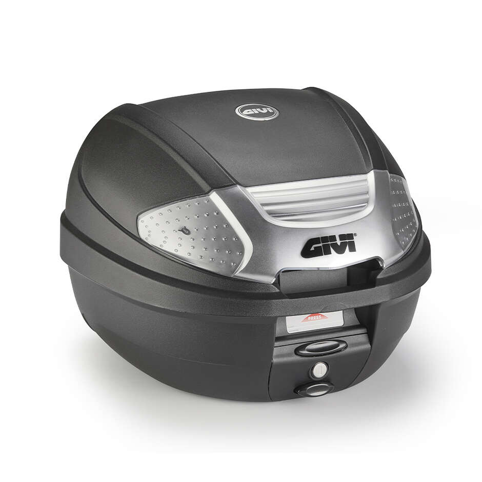 Givi E300N2B Monolock Motorrad-Topcase, Schwarz – 30 Liter, getönte Reflektoren