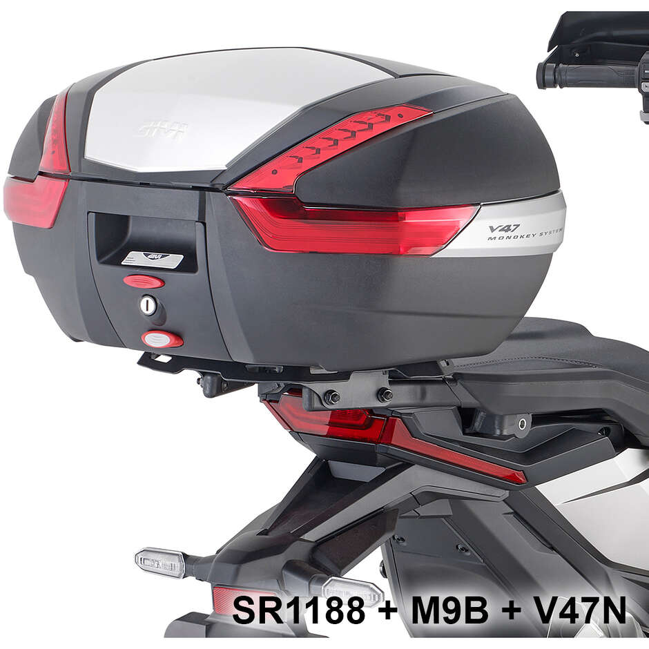 Givi Monokey- oder Monolock-Topcase-Heckträger speziell für Honda X-ADV 750 (2021-25); FORZA 750 (2021-25)