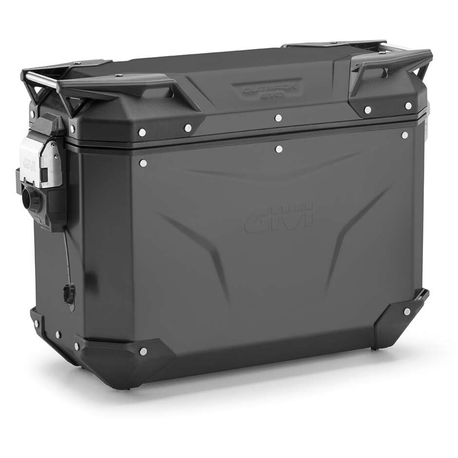 Givi OBKEV37 TREKKER OUTBACK EVO SMART Security Lock Right Side Case Black Aluminum - Monokey Cam-Side