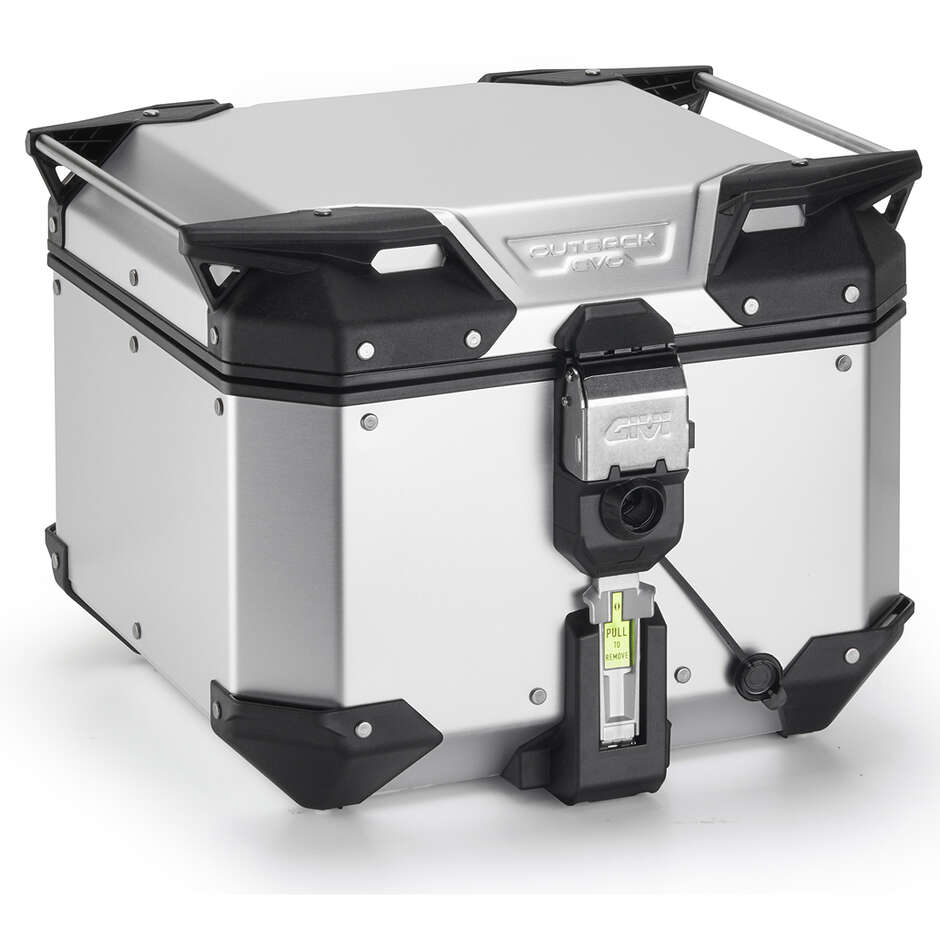 Givi OBKEV42 TREKKER OUTBACK EVO SMART Security Lock Monokey Motorcycle Top Case Anodized Aluminum 42 Liters