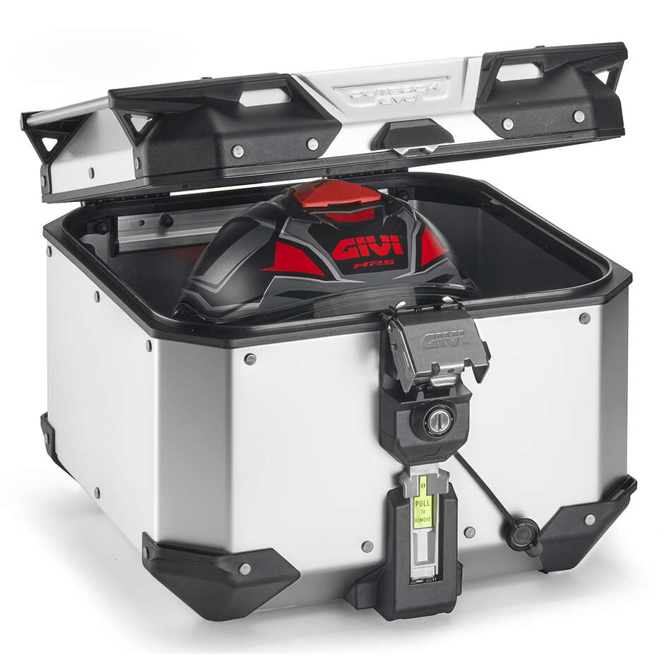 Givi OBKEV42 TREKKER OUTBACK EVO SMART Security Lock Monokey Motorcycle Top Case Anodized Aluminum 42 Liters