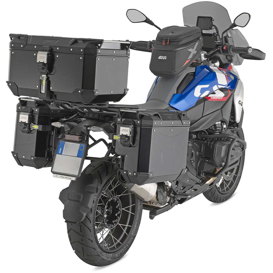 Givi OBKEVS33 TREKKER OUTBACK EVO SMART SCANTONATA Black Line Right Side Case - Monokey Cam-Side