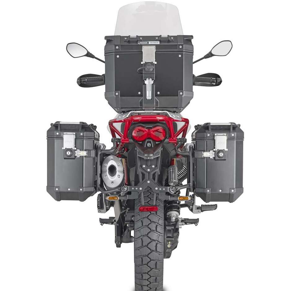 Givi PLOR8203CAM Quick Release PL ONE-FIT Side Frames for Monokey Cam-Side Cases Specific for MOTO GUZZI V85 TT (19 > 23)