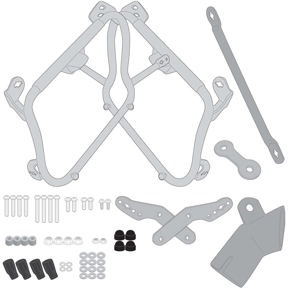 Givi PLX1186 Support Latéral Spécifique Pour Honda FORZA 750 (21-25)