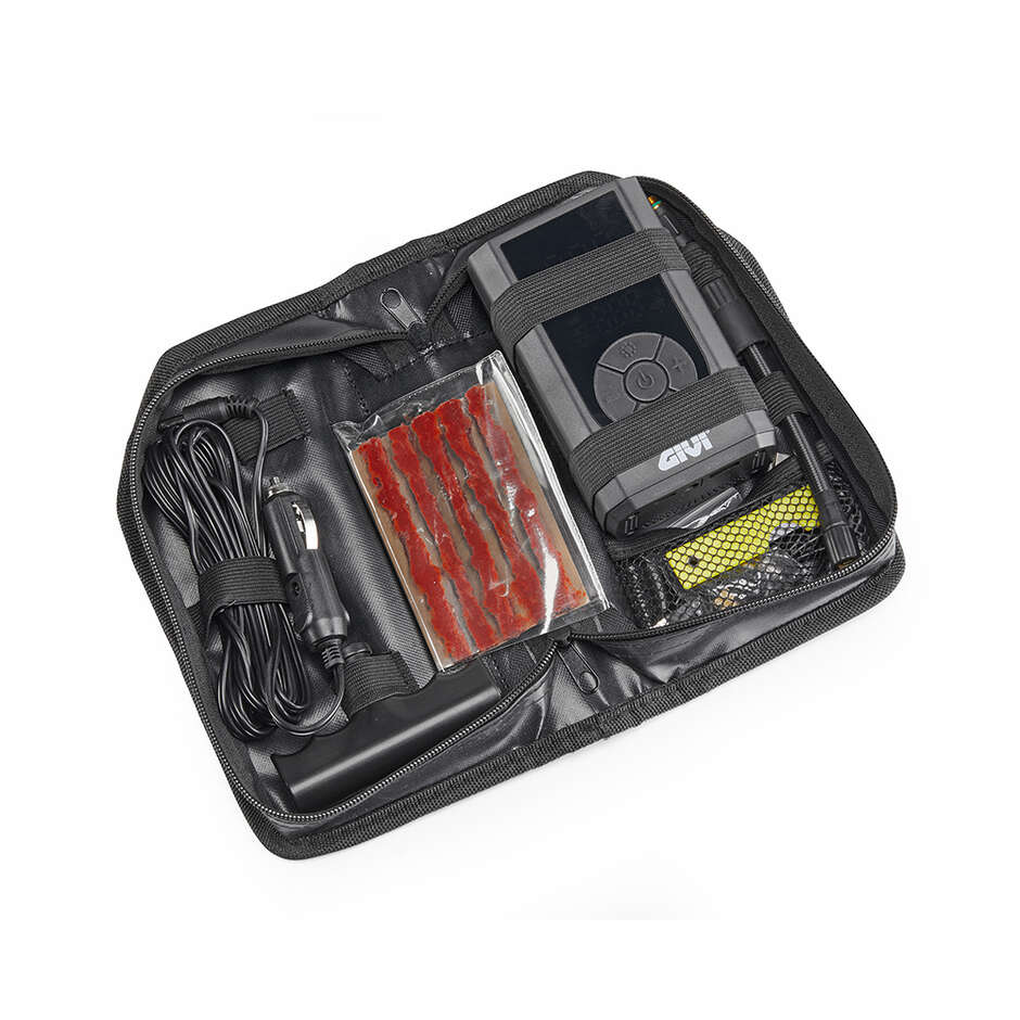 Givi S451 Motorcycle Tire Repair Kit with Rechargeable Battery Compression