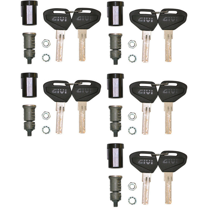 Givi SL105 Security Lock Key Unification Kit for 5 cases