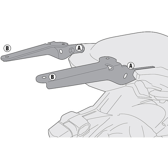 Givi Specific Rear Attachment For Monokey or Monolock Kawasaki Versys 650 (15-21)