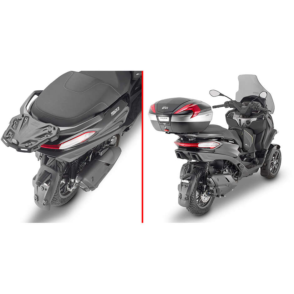 Givi SR5619 Monokey- oder Monolock-Topcase-Heckträger für PIAGGIO MP3 HPE 400-400 Sport / 530 Exclusive (22 > 24)