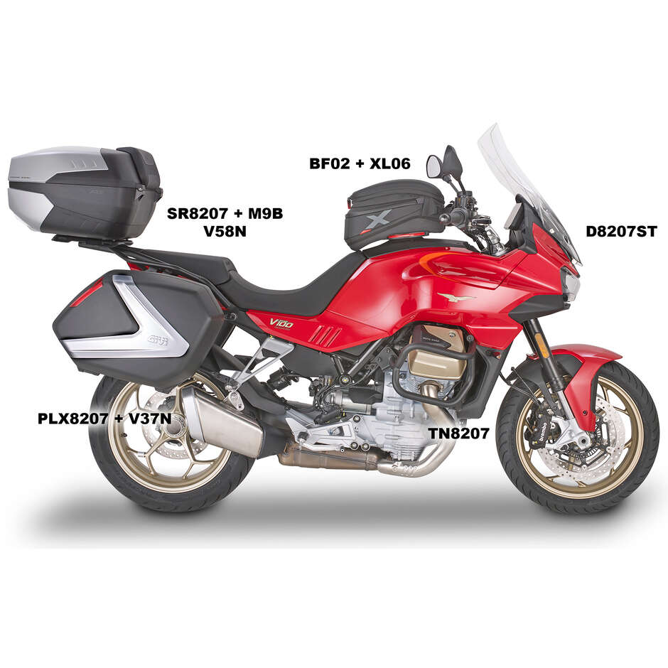 Givi SR8207 Support Arrière Monokey ou Monolock Top Case Pour MOTO GUZZI V100 Mandello 1000 (22 > 24)