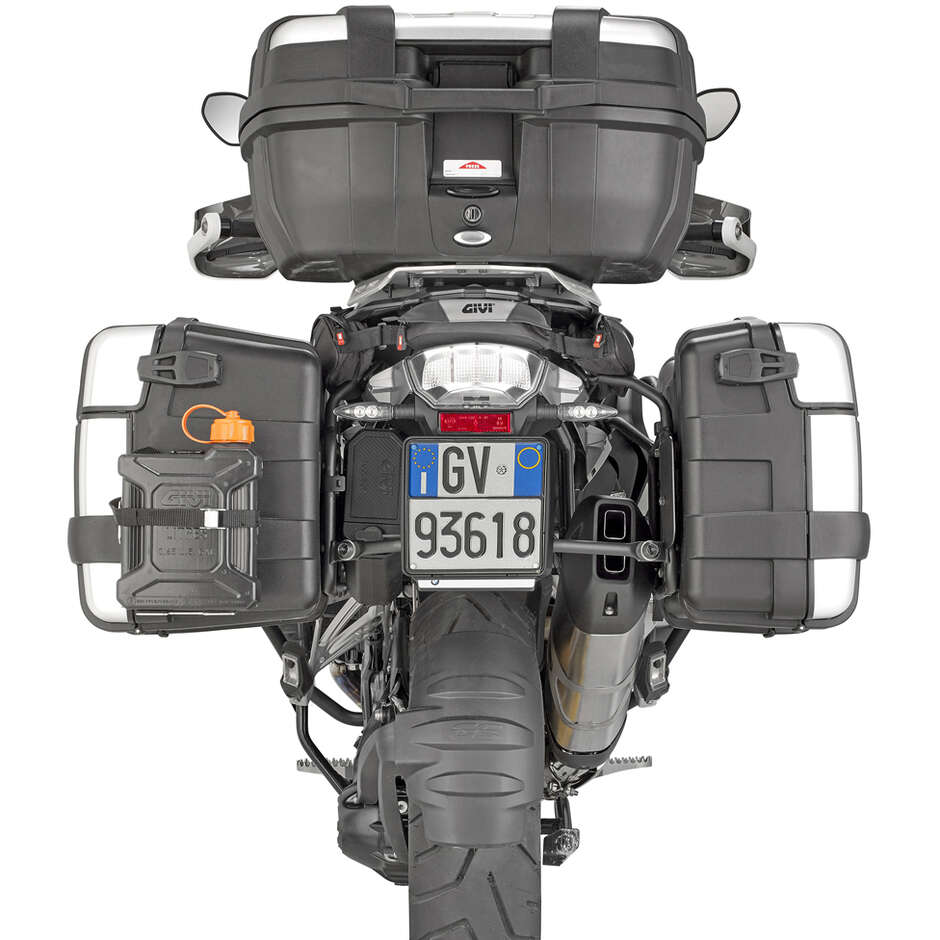 Givi SRA5108B Aluminium-Heckträger für Monokey-Koffer, speziell für BMW R 1200 GS (13–18)/ R1250 GS