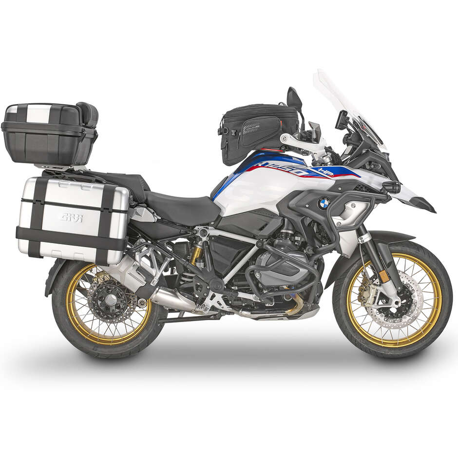 Givi SRA5108B Porte-bagages arrière en aluminium pour valises Monokey spécifiques BMW R 1200 GS (13-18)/ R1250 GS