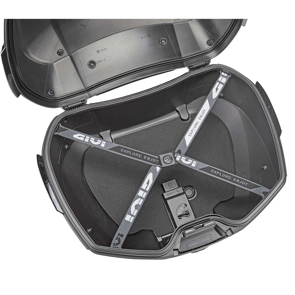 Givi V49 AIR Monokey Motorrad-Topcase, schwarzer Rauchreflektor