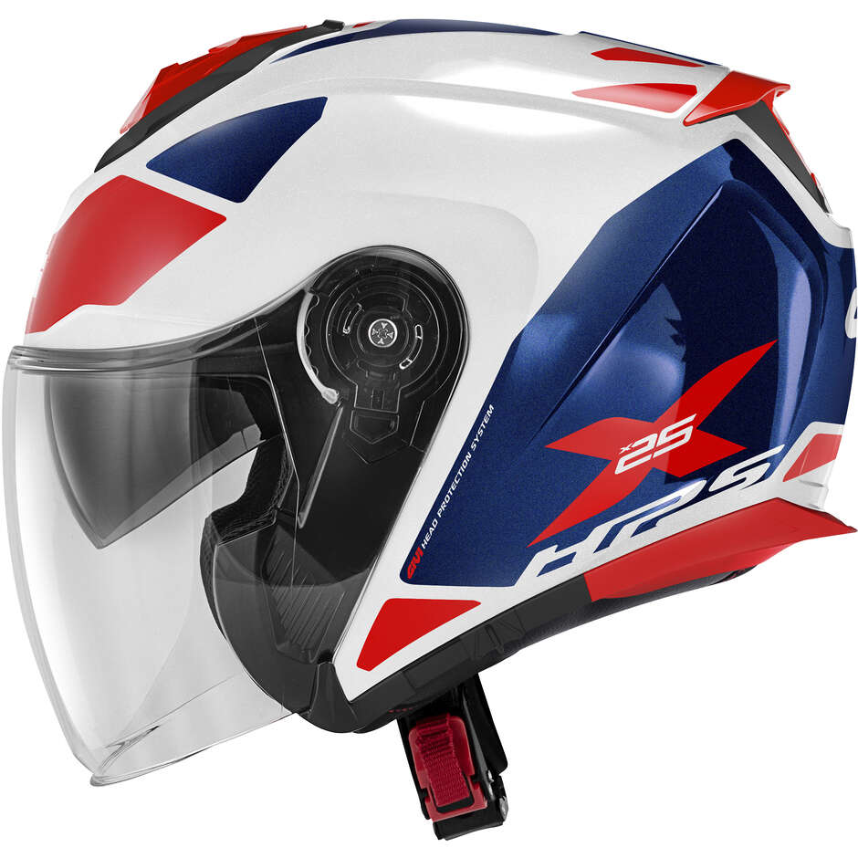 Givi X.25 TARGET Jet motorcycle helmet White Blue Red