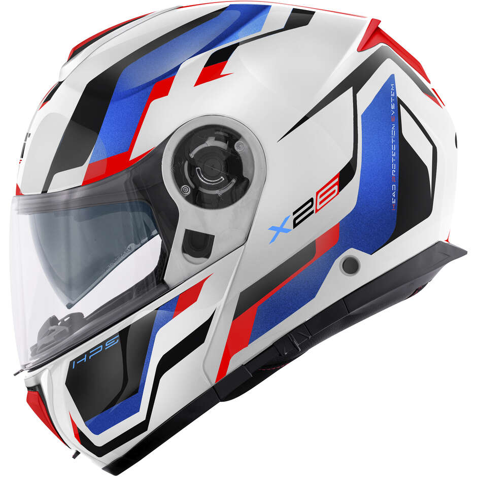 Givi X.26 CENTURY Modular Motorcycle Helmet P/J White Blue Metal Red