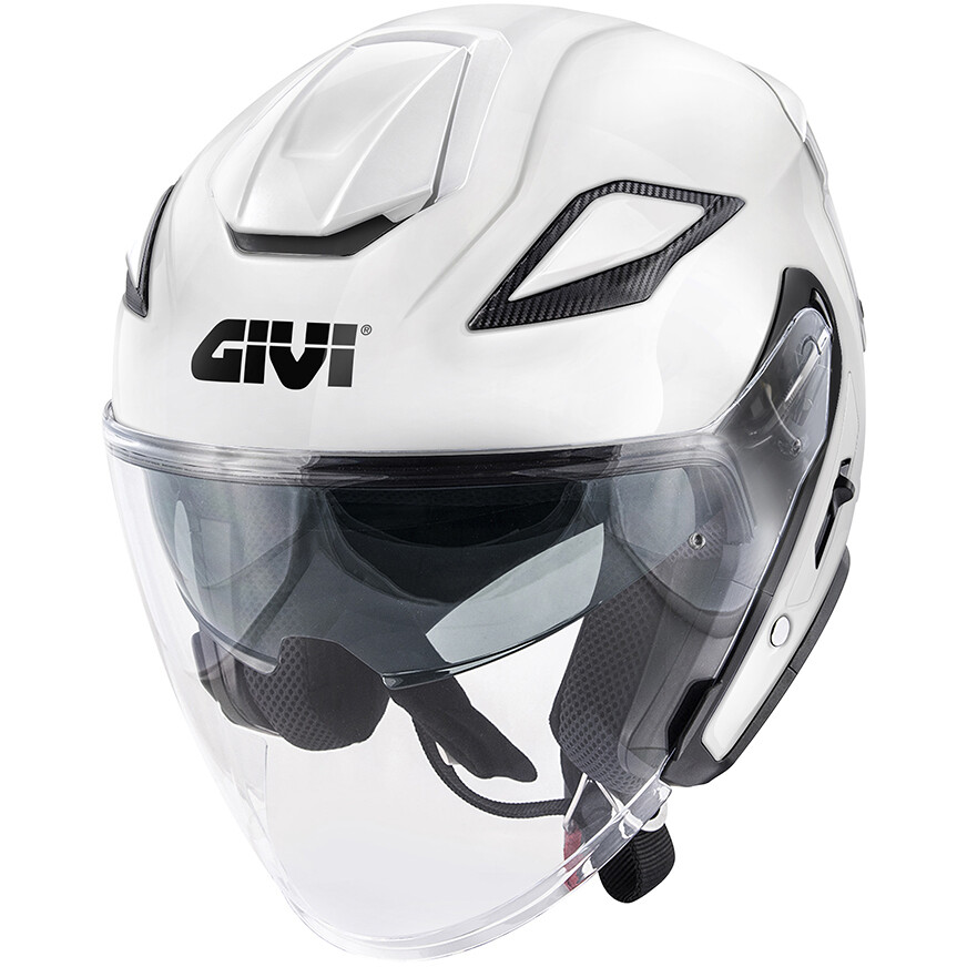 Givi X29 FIBER Jet-Motorradhelm, glänzend weiß