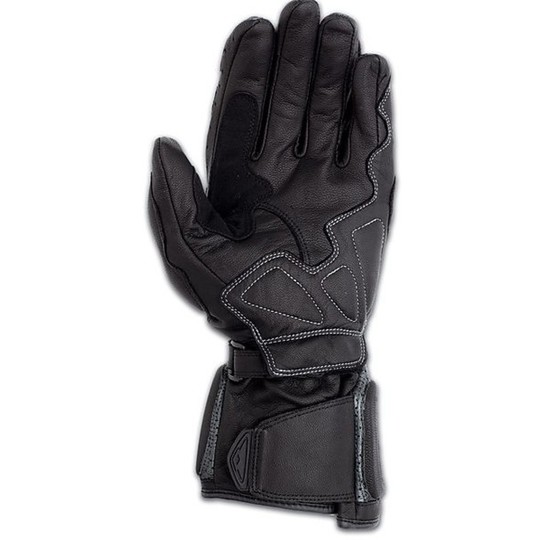 Glove Leather Motorcycle Technical PREXPORT Model Pro-Race Black Anthracite
