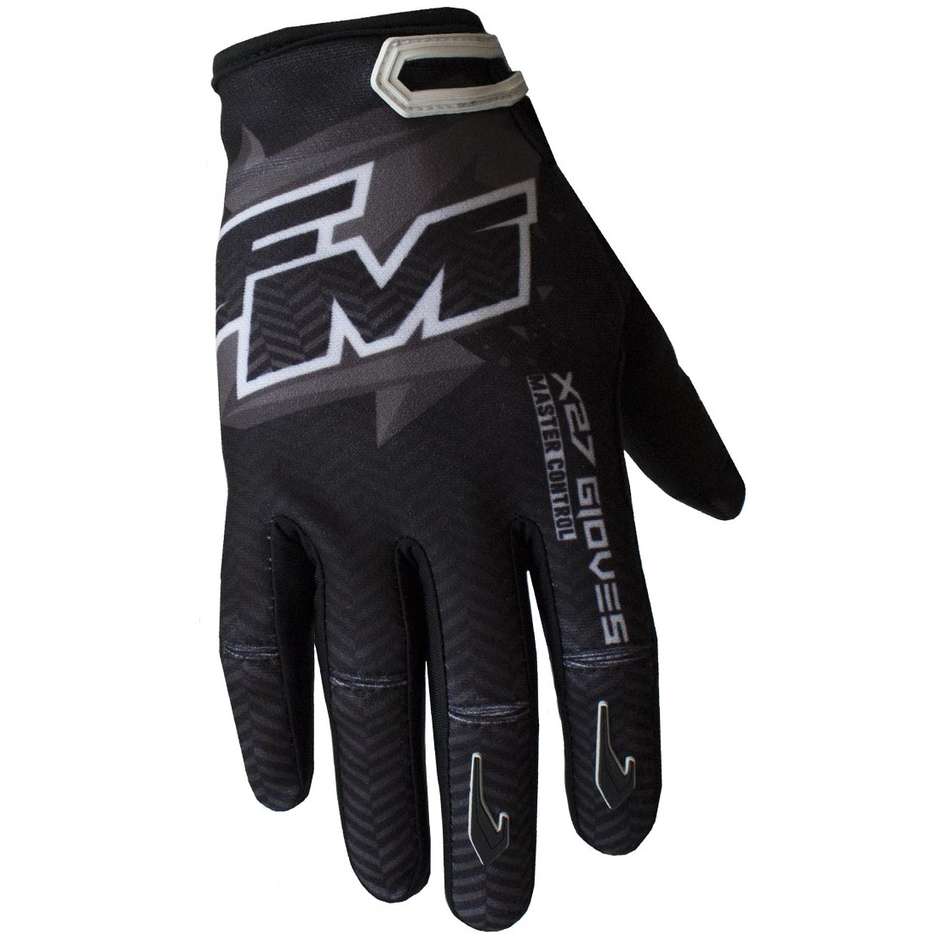 Gloves Child Moto Cross Enduro Fm Racing X27 HERO Black