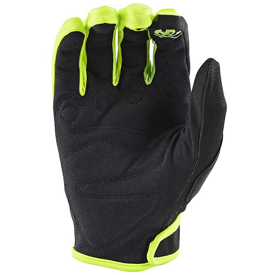 Gloves Child Moto Cross Enduro troy Lee Designs GP Yellow Fluo