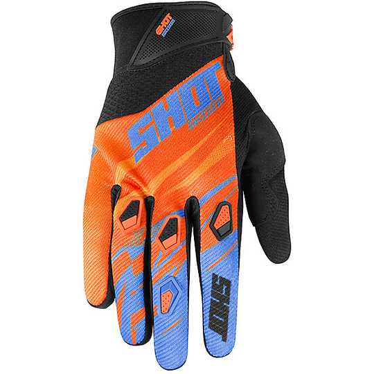 Gloves Cross Enduro Shot DEVO VENTURY Orange Blue