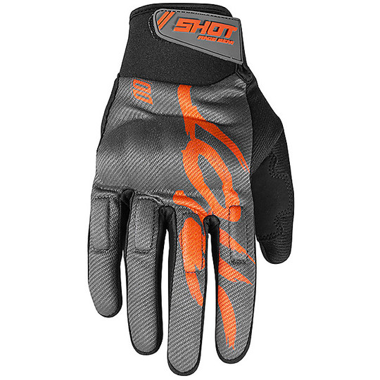 Gloves Cross Enduro Shot DRIFT Razor Gray Orange