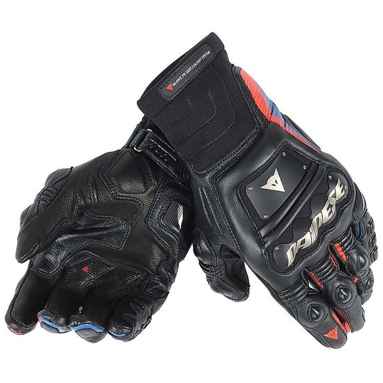 Gloves Dainese Motorcycle Racing Race Pro In Black Red Fluo Blue