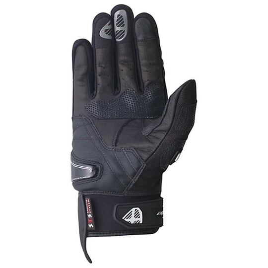 Gloves Ixon Motorcycle Racing Leather Rs Burn HP Black / White