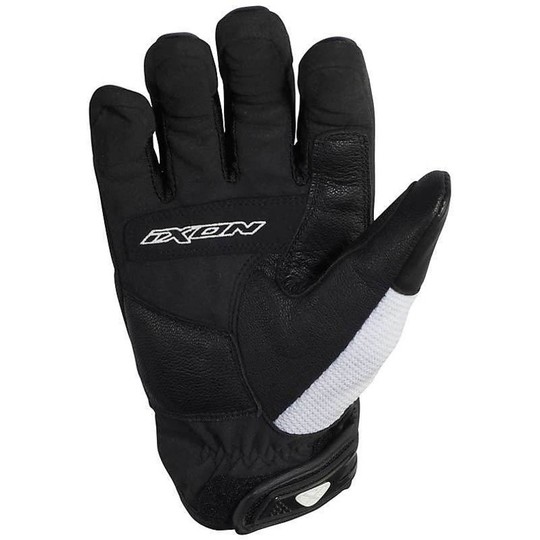 Gloves Ixon Summer Fabric and Leather Whip RS Hp Black / White