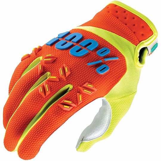 Gloves Kid Moto Cross Enduro 100% Airmatic Orange
