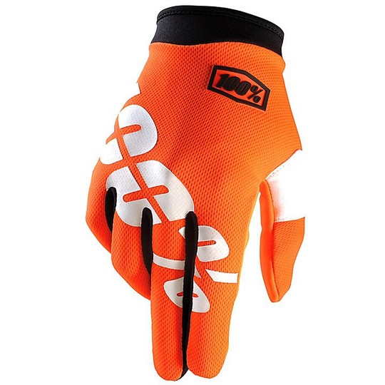 Gloves Kid Moto Cross Enduro 100% iTrack Orange