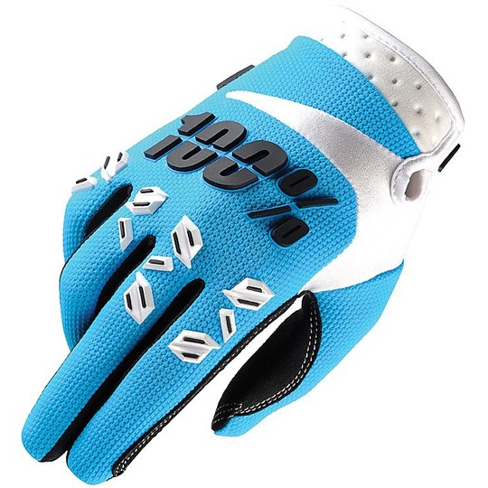 Gloves Moto Cross Enduro 100% Airmatic Blue