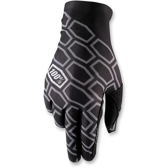 Gloves Moto Cross Enduro 100% Celium Legacy Timing Black