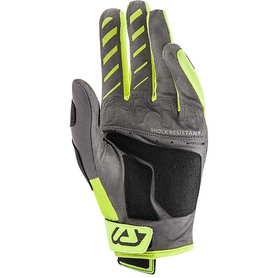 Gloves Moto Cross Enduro Acerbis Enduro-One Black Yellow Fluo