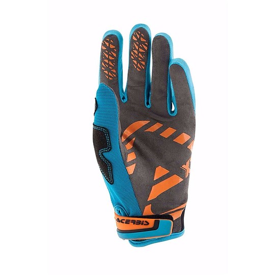 Gloves Moto Cross Enduro Acerbis MX X1 Gloves Black Blue
