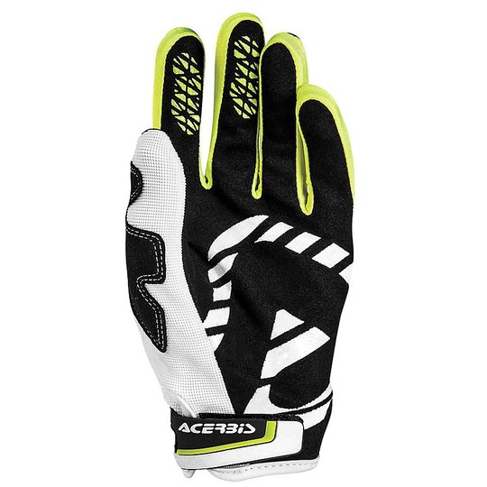 Gloves Moto Cross Enduro Acerbis MX X1 Gloves Black White
