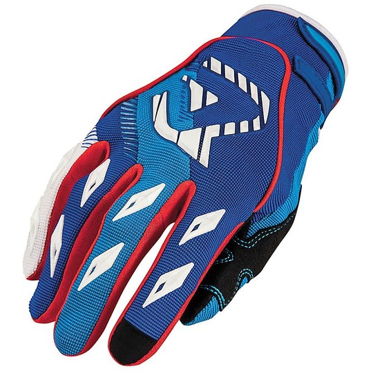 Gloves Moto Cross Enduro Acerbis MX X1 Gloves Blue Red