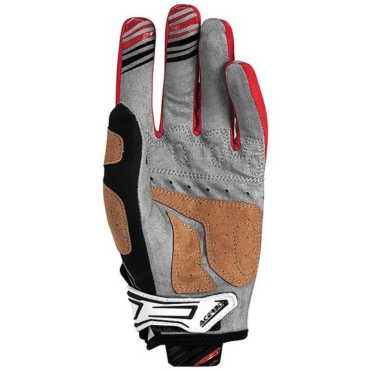 Gloves Moto Cross Enduro Acerbis MX X2 Gloves Black Red