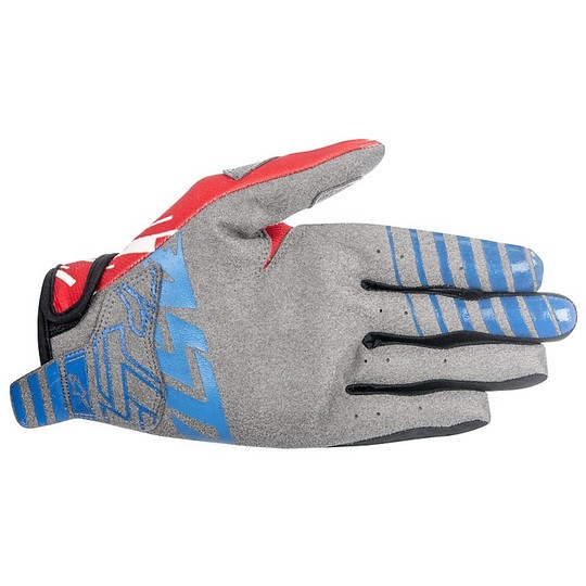 Gloves Moto Cross Enduro Alpinestars Racer Braap Gloves 2016 Blue Lime Green
