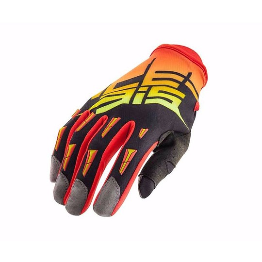 Gloves Moto Cross Enduro MX X2 Gloves Acerbis Black Orange