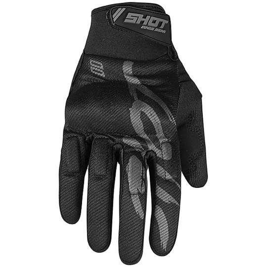 Gloves Moto Cross Enduro Shot DRIFT Razor Deep Black Gray