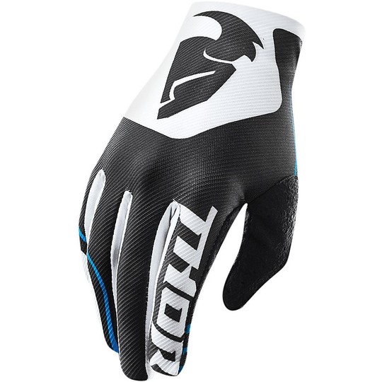 Gloves Moto Cross Enduro Thor Bambino Void Bend Black White