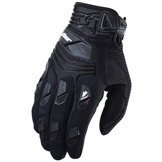 Gloves Moto Cross Enduro Thor Deflector Gloves 2015 Black
