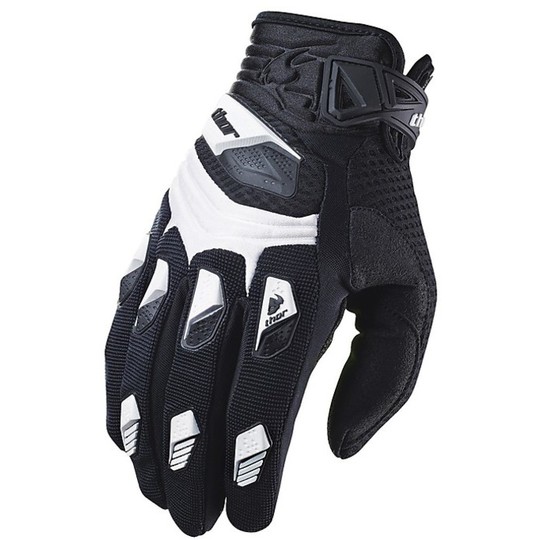 Gloves Moto Cross Enduro Thor Deflector Gloves White 2015